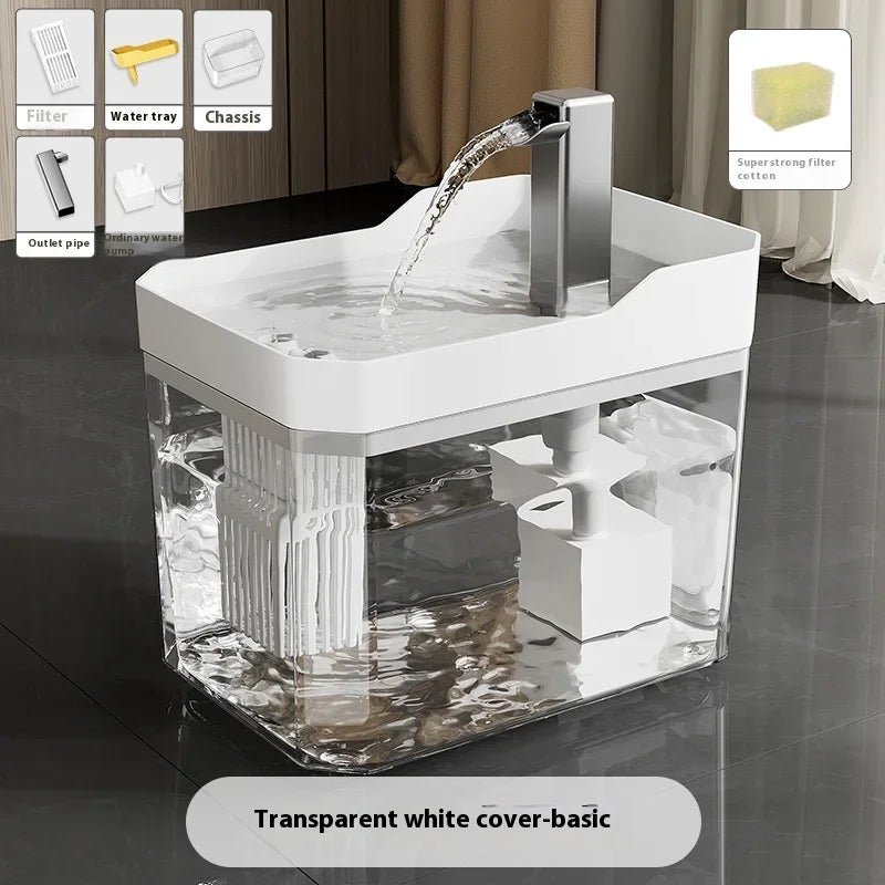 Gravity Auto Pet Feeder & Water Fountain Bowl – 2-in-1 Large Capacity Food & Water Dispenser for Cats & Dogs