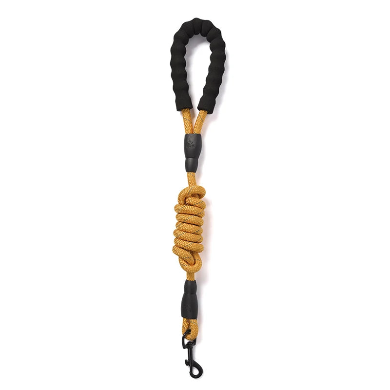 Elastic Buffer Dog Training Leash | Reflective Nylon Weave Traction Rope