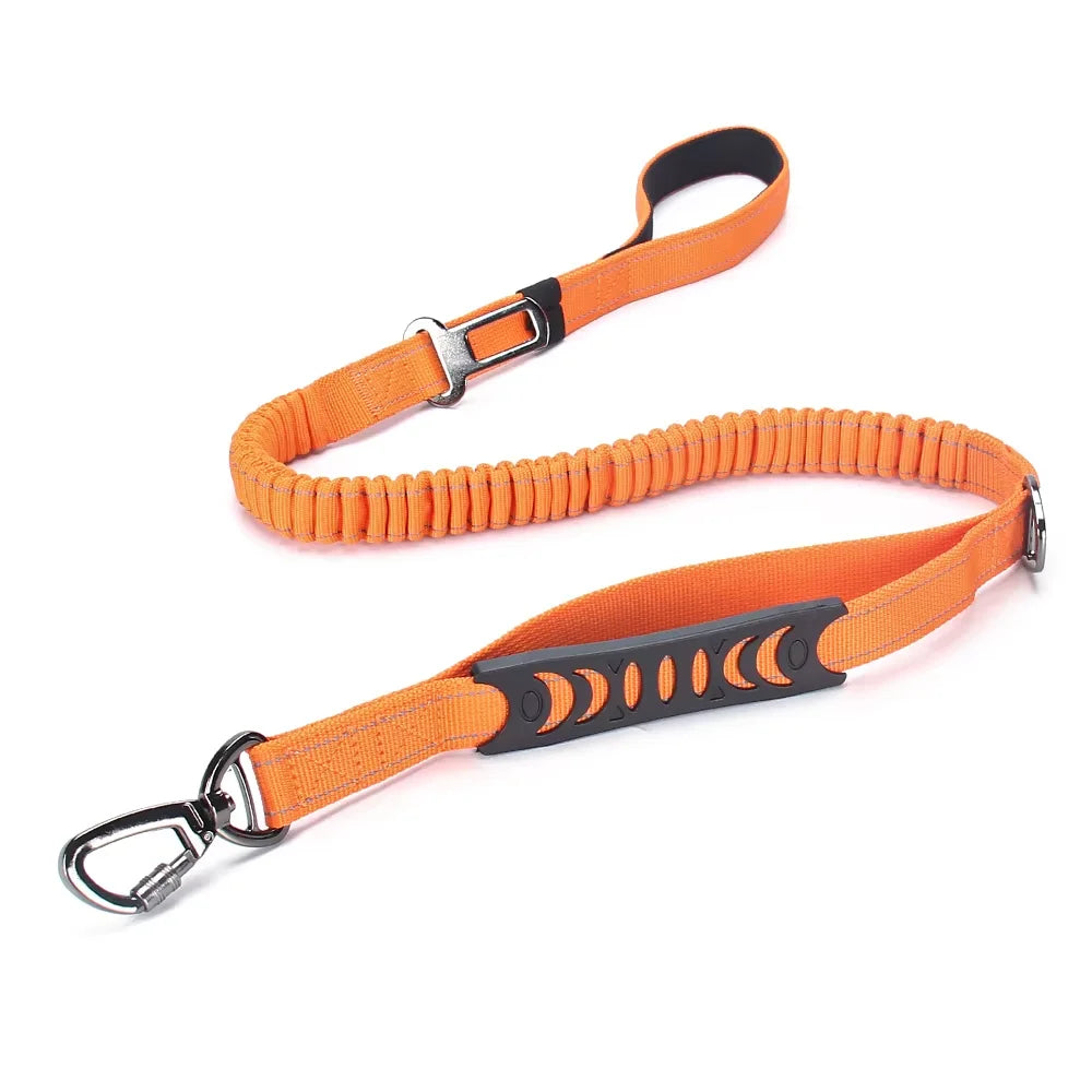 Tactical Waterproof Dog Leash — Stainless Steel Snap Hook, Reflective