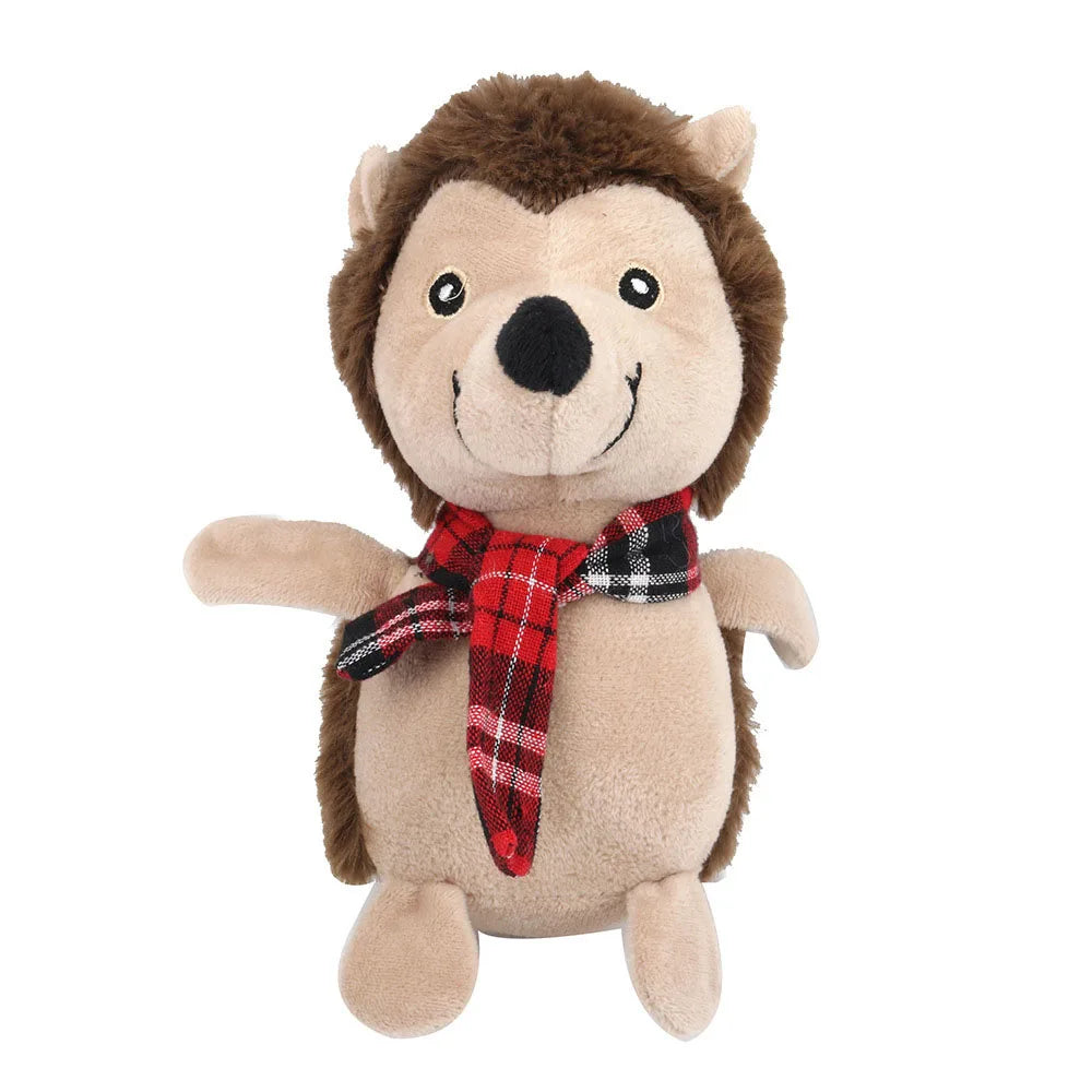 Pet Plush Sound Toy Christmas Series Molar Bite Resistant Cute Cartoon Dog Plush Toys