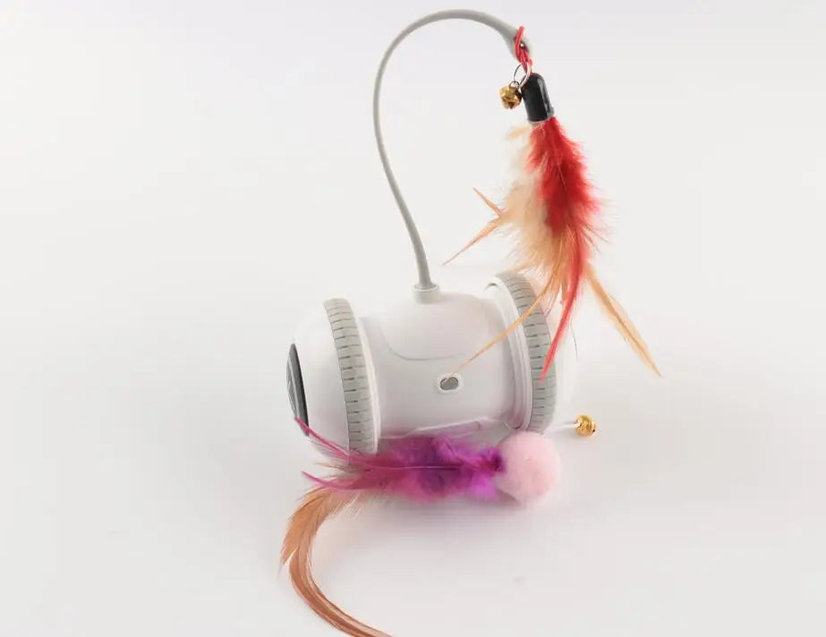 Smart Robotic LED Cat Teaser Toy – Rechargeable, Auto-Sensing Interactive Cat Toy