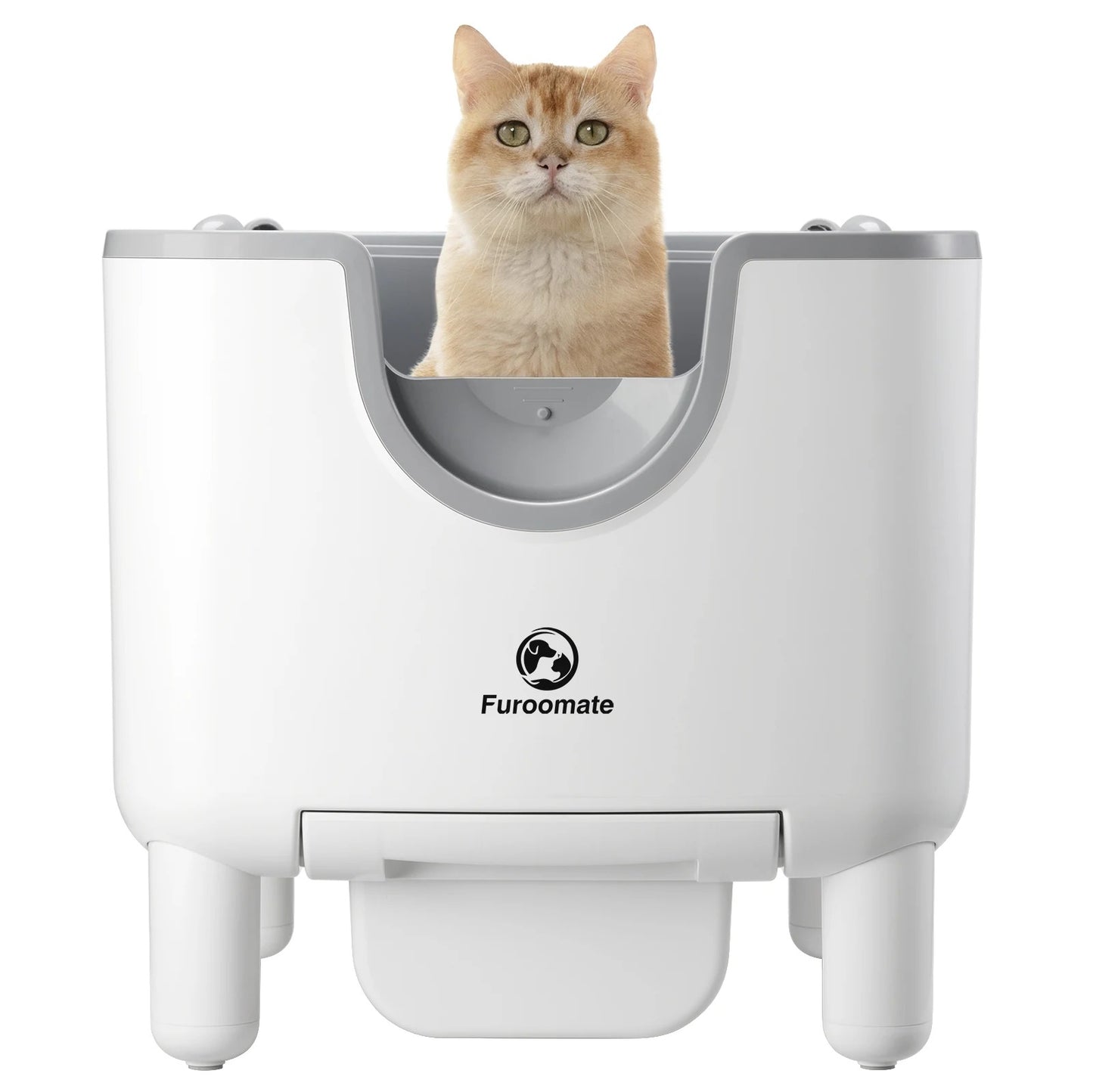Self-Cleaning Litter Box – Open-Top Automatic Cat Litter Box with 9-Sensor Safety & 7-Day Waste Bin
