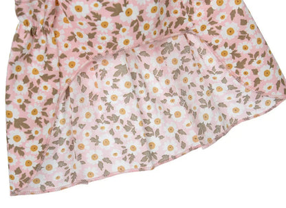Pet Summer Dress – Pink Floral Print Skirt for Cats & Small Dogs