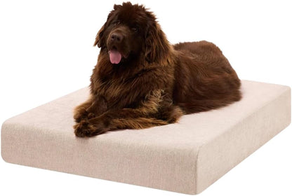 Barker Beds Orthopedic Dog Bed – 7" Memory Foam Mattress for Large & Giant Dogs, Joint Pain & Arthritis Support, Washable Cover