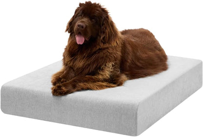 Barker Beds Orthopedic Dog Bed – 7" Memory Foam Mattress for Large & Giant Dogs, Joint Pain & Arthritis Support, Washable Cover