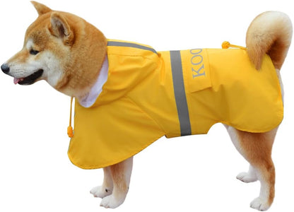 Large Dog Raincoat Waterproof Jacket – Convertible Rain Poncho for Medium & Large Dogs, 5 Colors, 2XL–6XL (20–110 lbs)