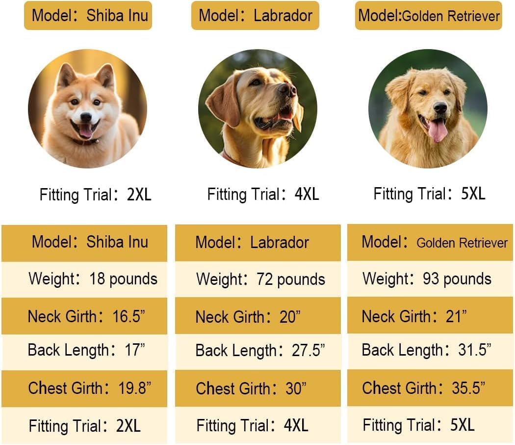 Large Dog Raincoat Waterproof Jacket – Convertible Rain Poncho for Medium & Large Dogs, 5 Colors, 2XL–6XL (20–110 lbs)