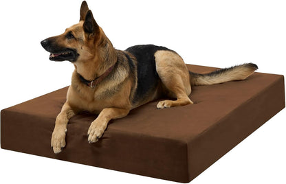 Barker Beds Orthopedic Dog Bed – 7" Memory Foam Mattress for Large & Giant Dogs, Joint Pain & Arthritis Support, Washable Cover
