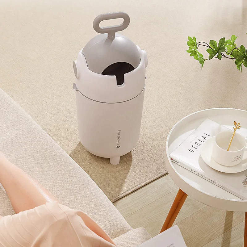 Pet Waste Trash Can with Foot Pedal