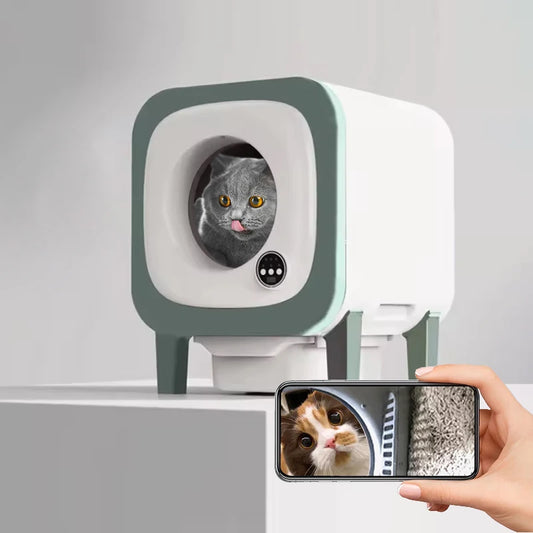 Smart Self-Cleaning Cat Litter Box with Camera & WiFi App