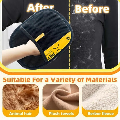 Electrostatic Pet Hair Remover Glove – Two-Way Brush for Cat & Dog Hair on Clothes, Furniture & Sofa