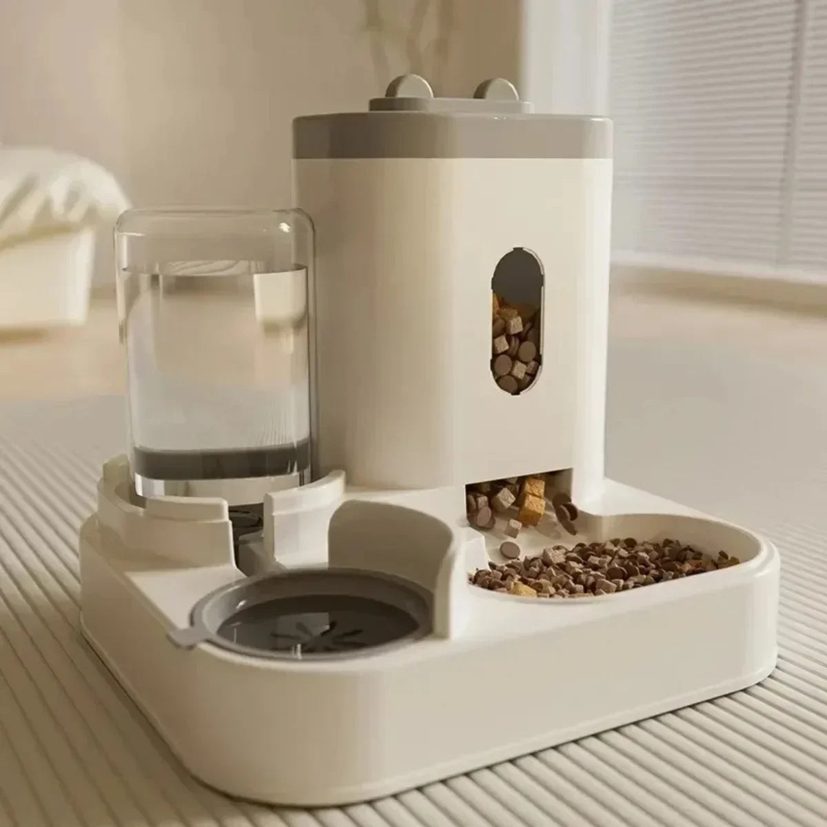 Gravity Auto Pet Feeder & Water Fountain Bowl – 2-in-1 Large Capacity Food & Water Dispenser for Cats & Dogs