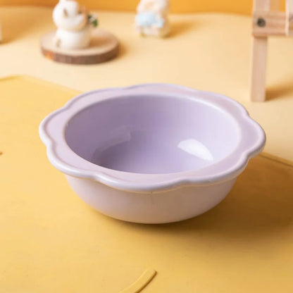 Cartoon Pet Bowl Cat Bowl Acrylic Stand Floral Ceramic Cat Bowl Neck Protection Cat Bowl Dog Food Bowl Cat Feeder  Pet Supplies