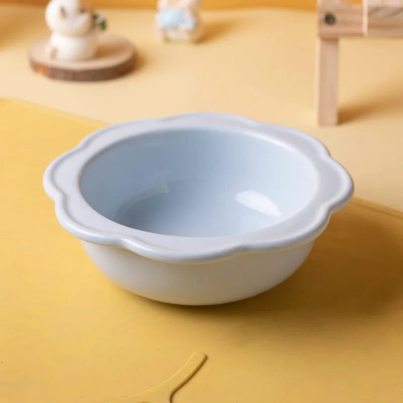Cartoon Pet Bowl Cat Bowl Acrylic Stand Floral Ceramic Cat Bowl Neck Protection Cat Bowl Dog Food Bowl Cat Feeder  Pet Supplies