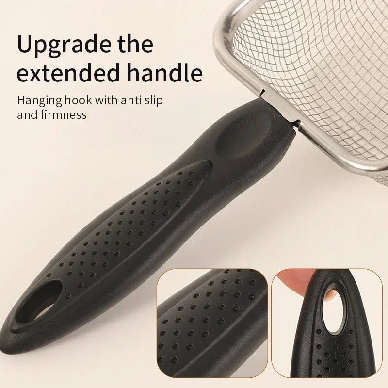 Stainless Steel Fine Mesh Cat Litter Scoop – Fine Mesh Sifter for Cat Litter & Reptile Sand Substrate