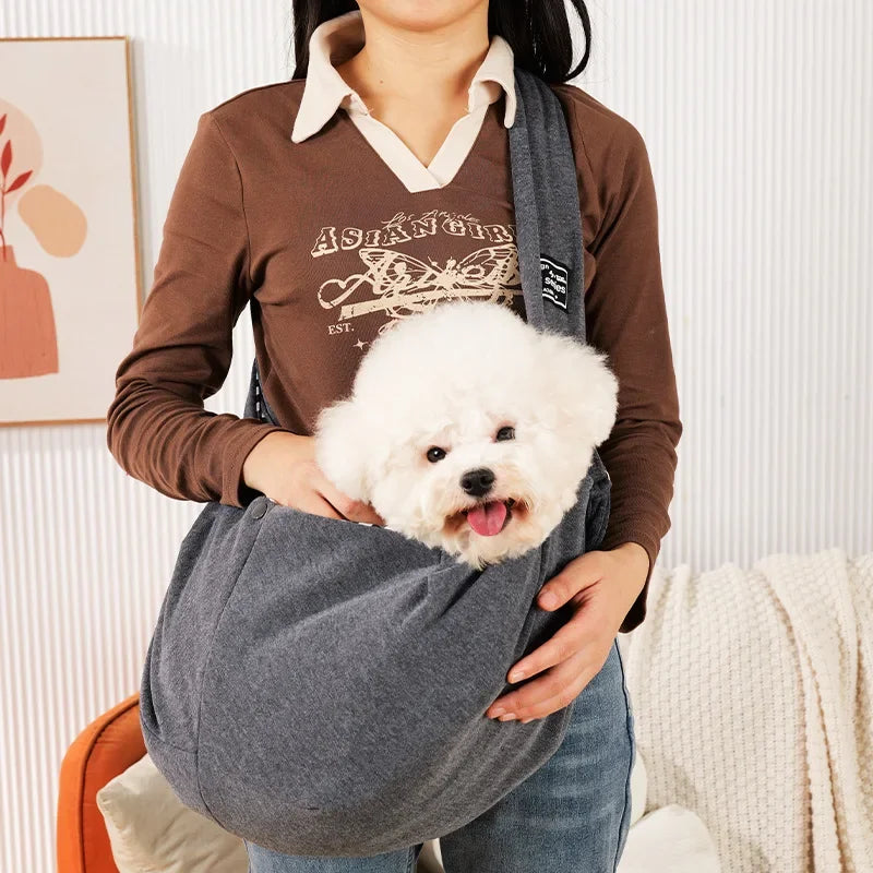 Outdoor Pet Crossbody Sling Carrier Bag – Portable Shoulder Bag for Cats, Small Dogs & Puppies, 7 Colors