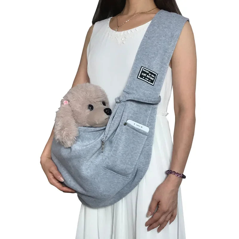 Outdoor Pet Crossbody Sling Carrier Bag – Portable Shoulder Bag for Cats, Small Dogs & Puppies, 7 Colors