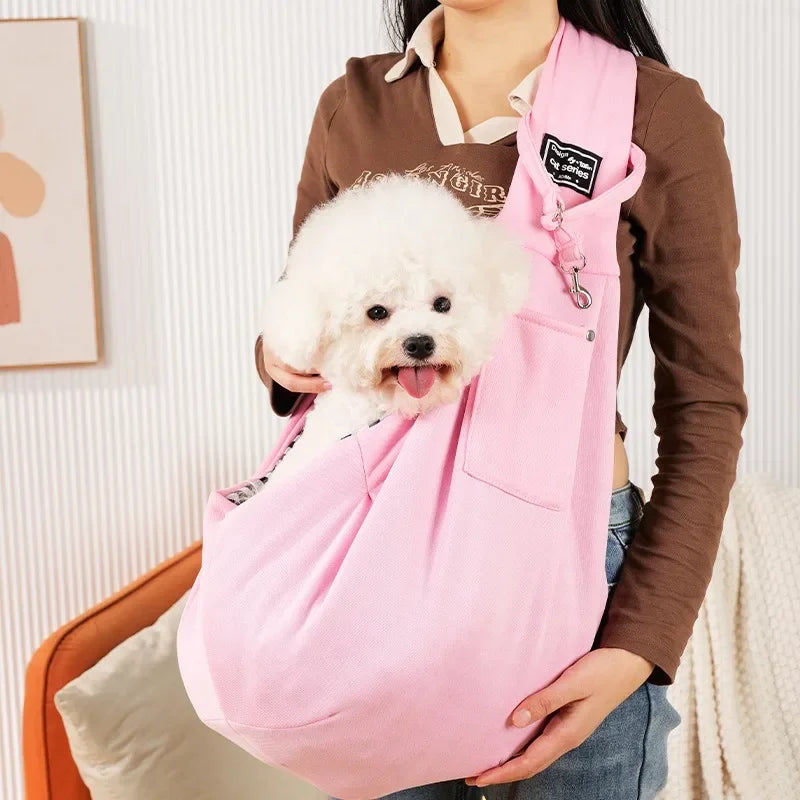 Outdoor Pet Crossbody Sling Carrier Bag – Portable Shoulder Bag for Cats, Small Dogs & Puppies, 7 Colors