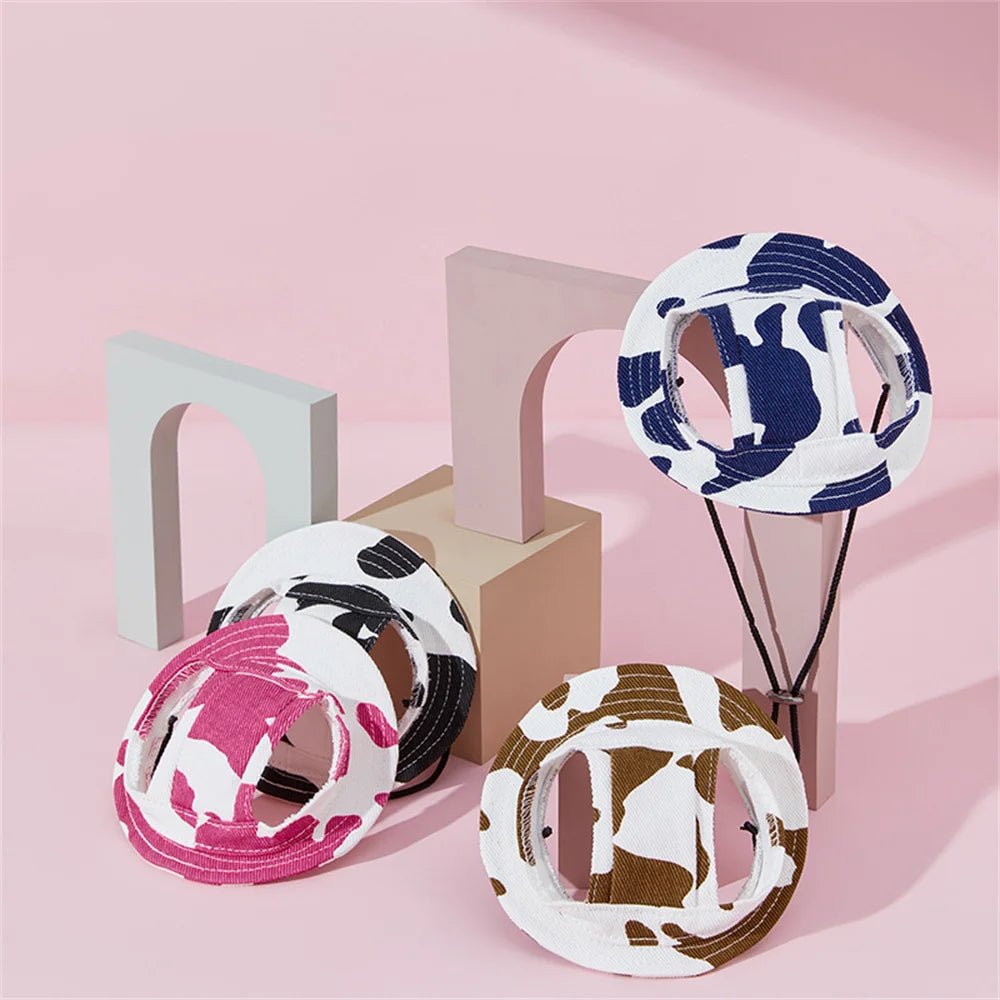 Cute Print Dog Hat for Small Medium Dogs Adjustable Pet Cap Puppy Pug Corgi Dachshund Hats mascotas perros Accessories