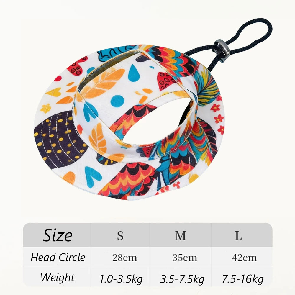 Cute Print Dog Hat for Small Medium Dogs Adjustable Pet Cap Puppy Pug Corgi Dachshund Hats mascotas perros Accessories
