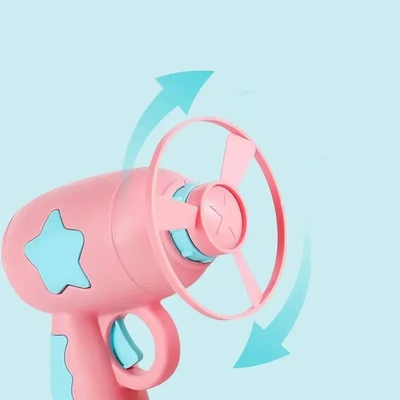 Mini Flying Disc Launcher Cat Toy – Interactive Shooting Gun Chasing Toy