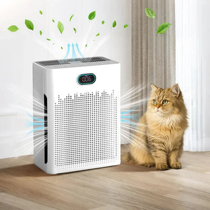 Pet Air Purifier with HEPA Filter — 99.97% PM2.5, 4-Stage Filtration, ≤55dB Quiet
