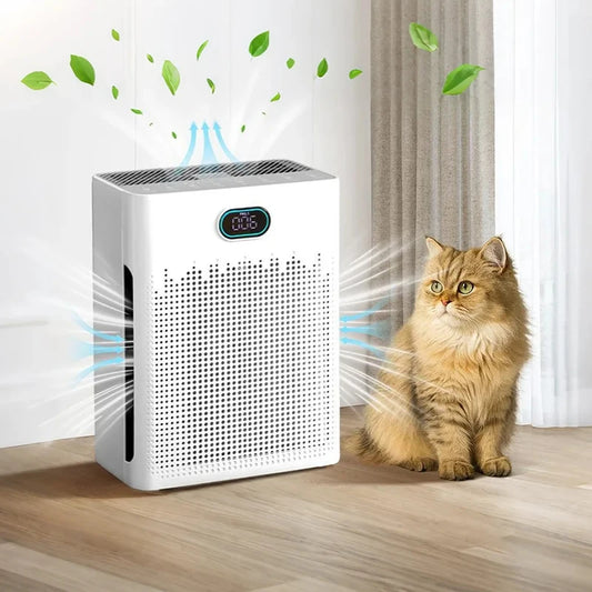 Pet Air Purifier with HEPA Filter — 99.97% PM2.5, 4-Stage Filtration, ≤55dB Quiet