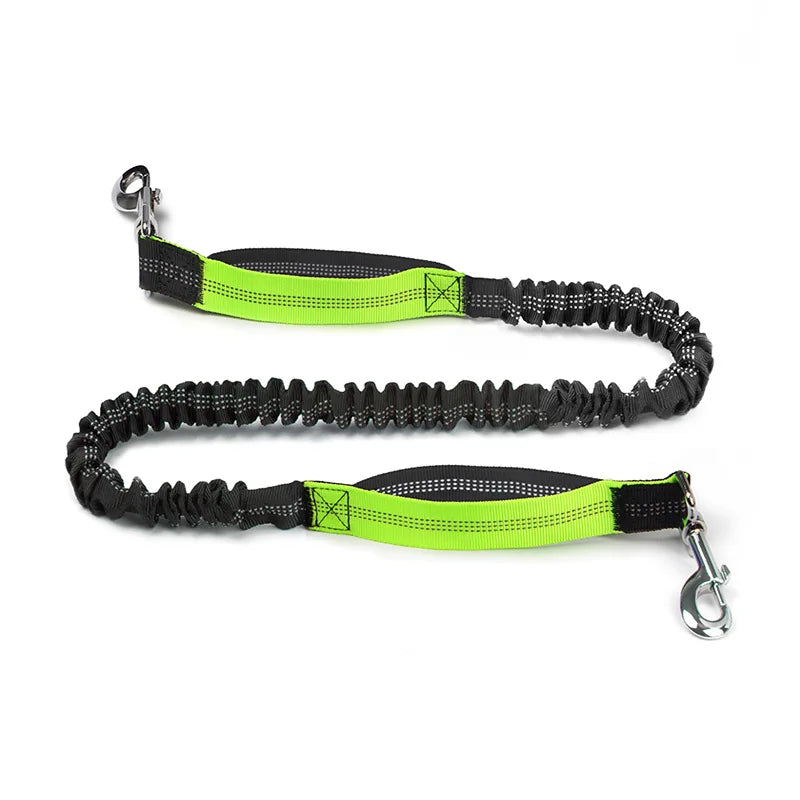 Reflective Adjustable Dog Leash — Durable Nylon Running Lead for Dogs & Cats