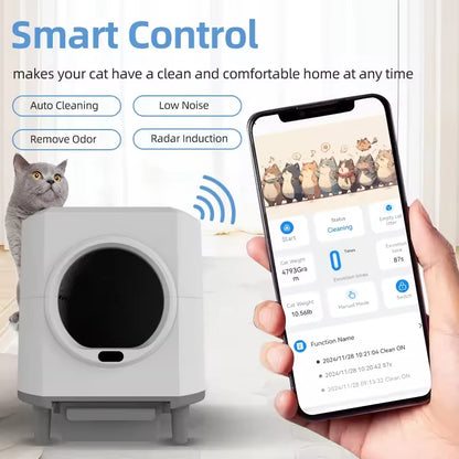 Automatic Self-Cleaning Cat Litter Box