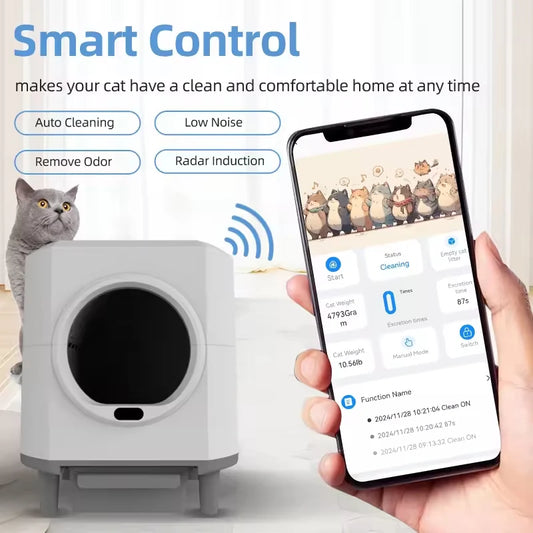 Automatic Self-Cleaning Cat Litter Box
