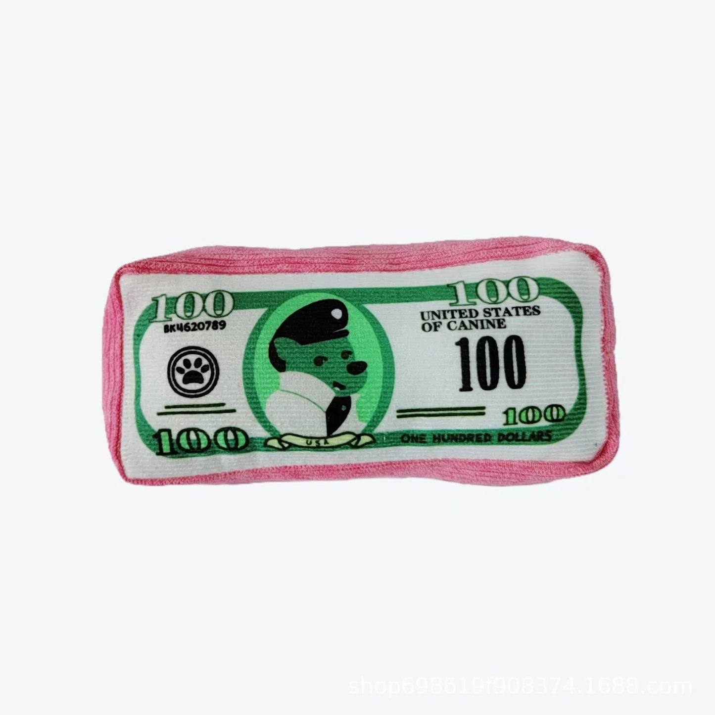 Squeaky Plush Pet Chew Toy with Crinkle Paper – Interactive Bite Toy