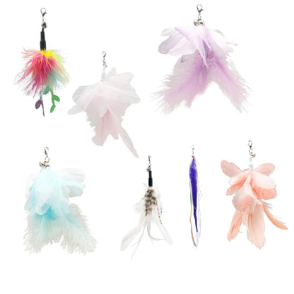 Fairy Series Colorful Feather Cat Wand with Bell  Wands & Replacement Heads