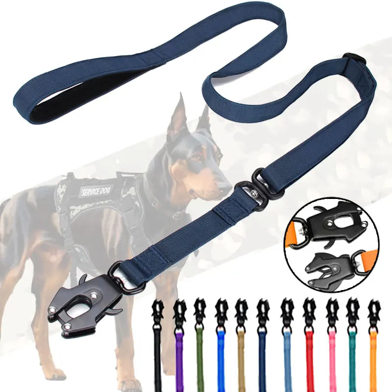 Tactical Dog Leash with Frog Clip | Heavy Duty Nylon Training Leash