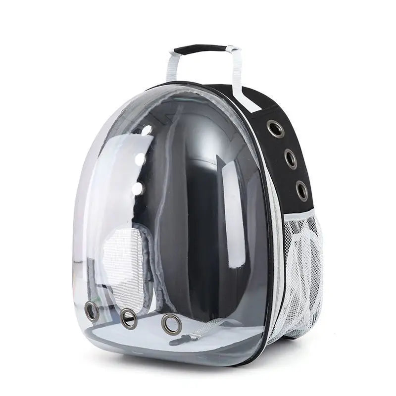 Adjustable Portable Oxford & PC Pet Carrier Backpack-6.5kg Max Load for Cats and Small Dogs with Capsule Shape