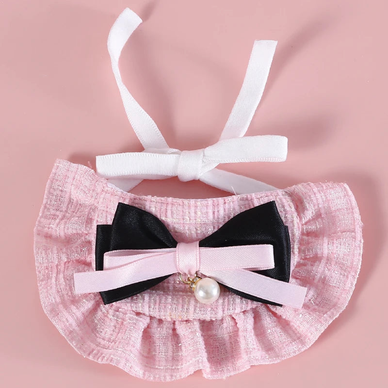 Elegant Pet Outfit Decoration Photo Props Fashion Pet Costume Set Beret Cap and Bib