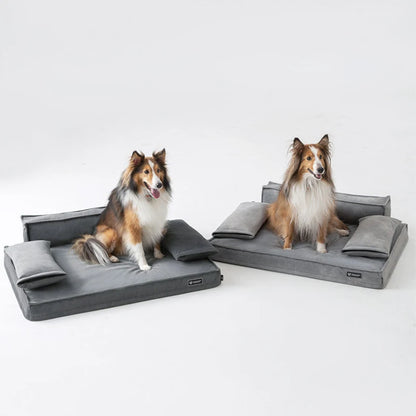 Orthopedic Memory Foam Sofa Dog Bed – Washable Scratch-Resistant Cover