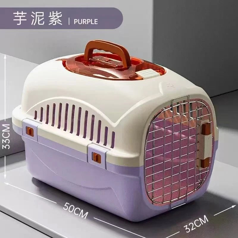 New 2025 Cat Cages Dog Carrier Box Outdoor Travel Air Transport Portable Box Pet Product for Puppy Kitten