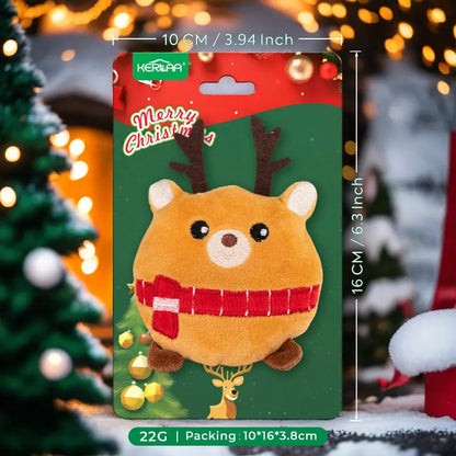 Eco-friendly Christmas Plush Cat Chew Toys Stuffed Catnip Interactive Training Toy with Customized Color for All Seasons