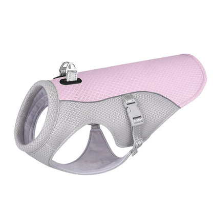 Breathable Mesh Cooling Dog Harness Vest – Sun Protection Summer Vest for Small Medium Large Dogs