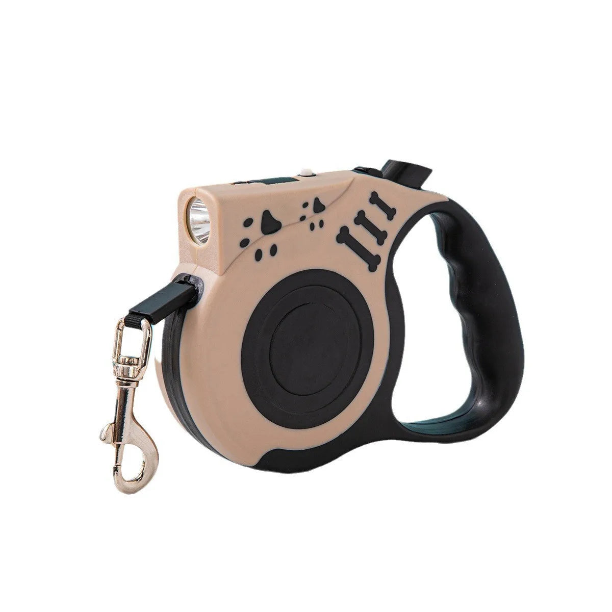 LED Retractable Dog & Cat Leash with Night Light — ABS, 5m, USB Rechargeable or Battery