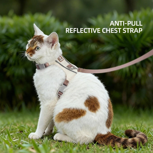 Lightweight Cat Harness – Adjustable Reflective Anti-Pull Vest for Cats