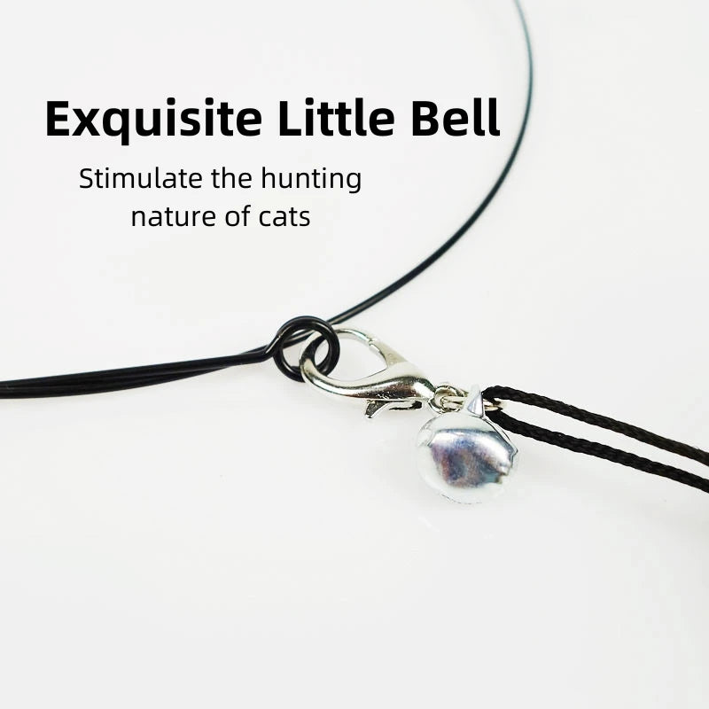 Feather Cat Teaser Wand with Bell | Steel Wire Wand & Replacement Heads | 7 Styles