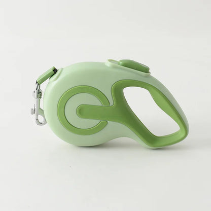 Reflective Retractable Dog Leash with Waste Bag Dispenser — 3M & 5M