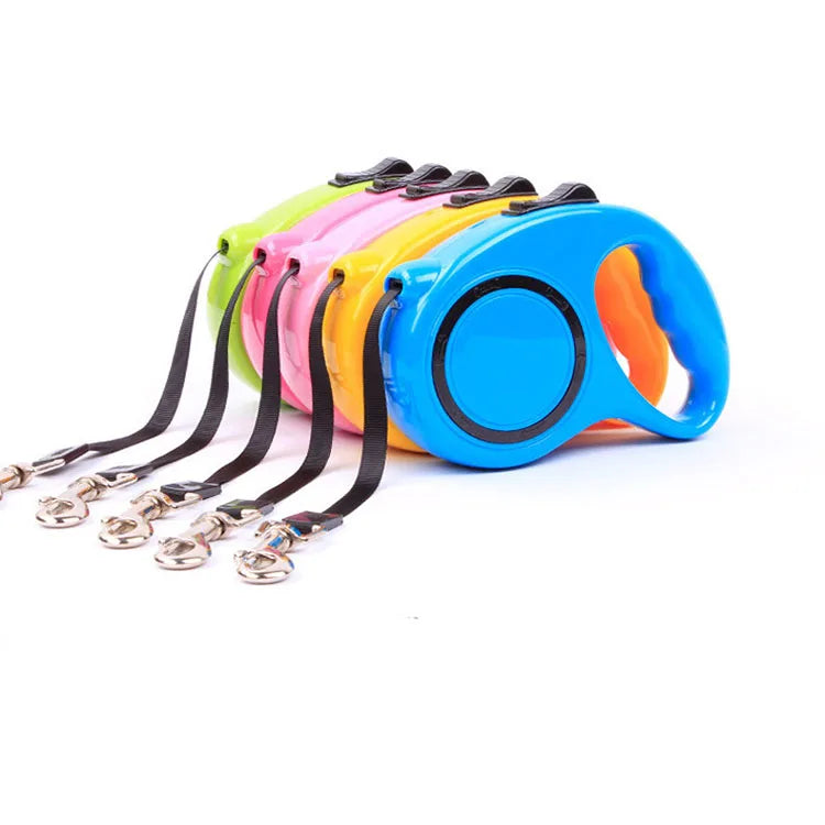 Retractable Dog Leash – 3M & 5M Extendable Pet Lead with One-Button Brake