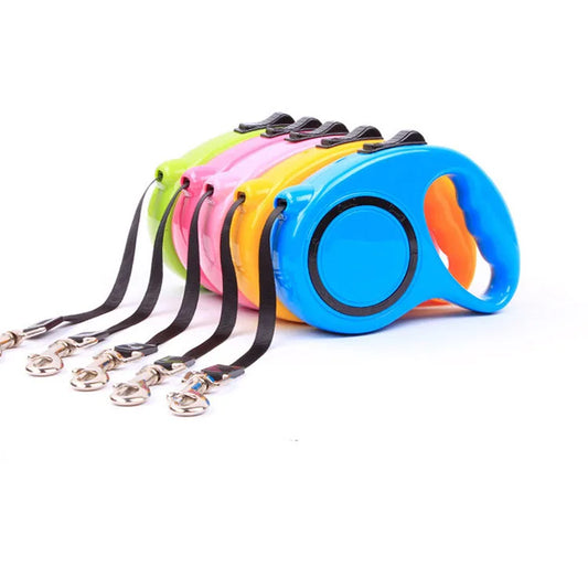 Retractable Dog Leash – 3M & 5M Extendable Pet Lead with One-Button Brake
