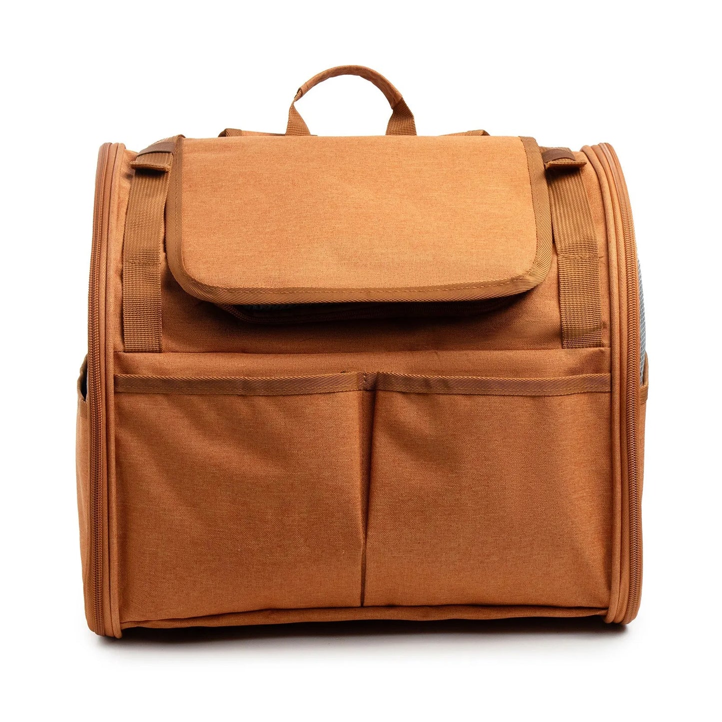 In Stock Oxford Cat Carrier Expandable Breathable Outdoor Portable Large Space Zipper Backpack
