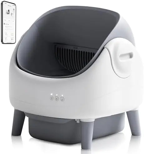 AI Self-Cleaning Cat Litter Box with App Control