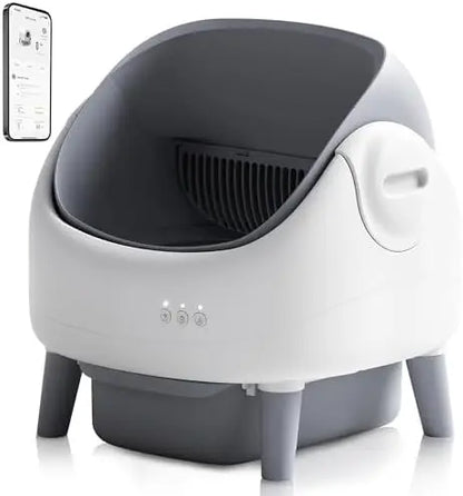 AI Self-Cleaning Cat Litter Box with App Control