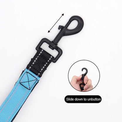 Hands-Free Dog Leash Waist Belt | Dual Handle Bungee Running Leash