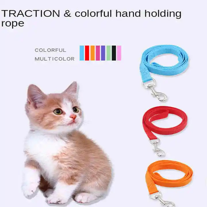 Colorful Nylon Dog Leash 150cm — Lightweight Fluorescent Walking Lead for Small Dogs